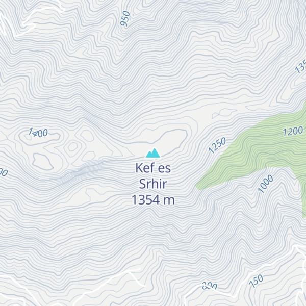 Map of Kef es Srhir