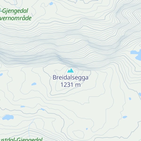 Map of Breidalsegga