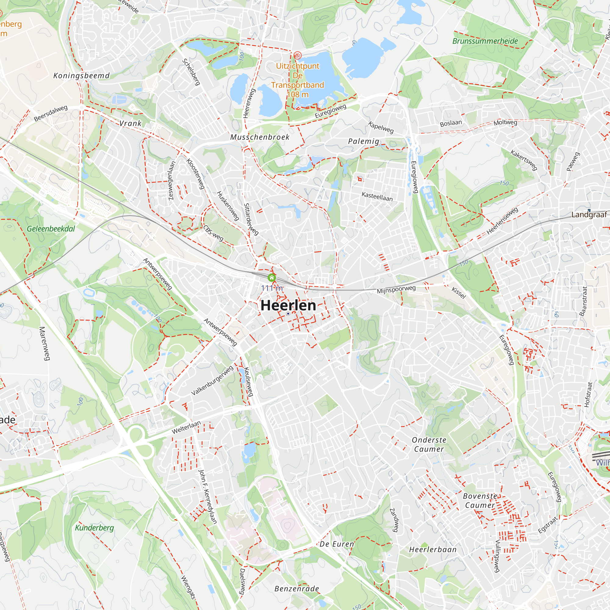 Visit Zuid-Limburg Shop Heerlen map