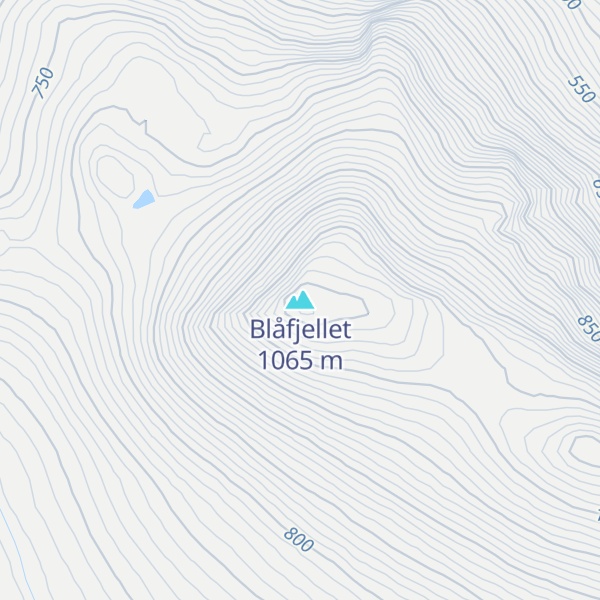 Map of Blåfjellet