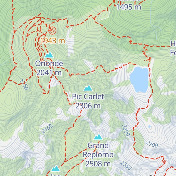 Map of Pic Carlet