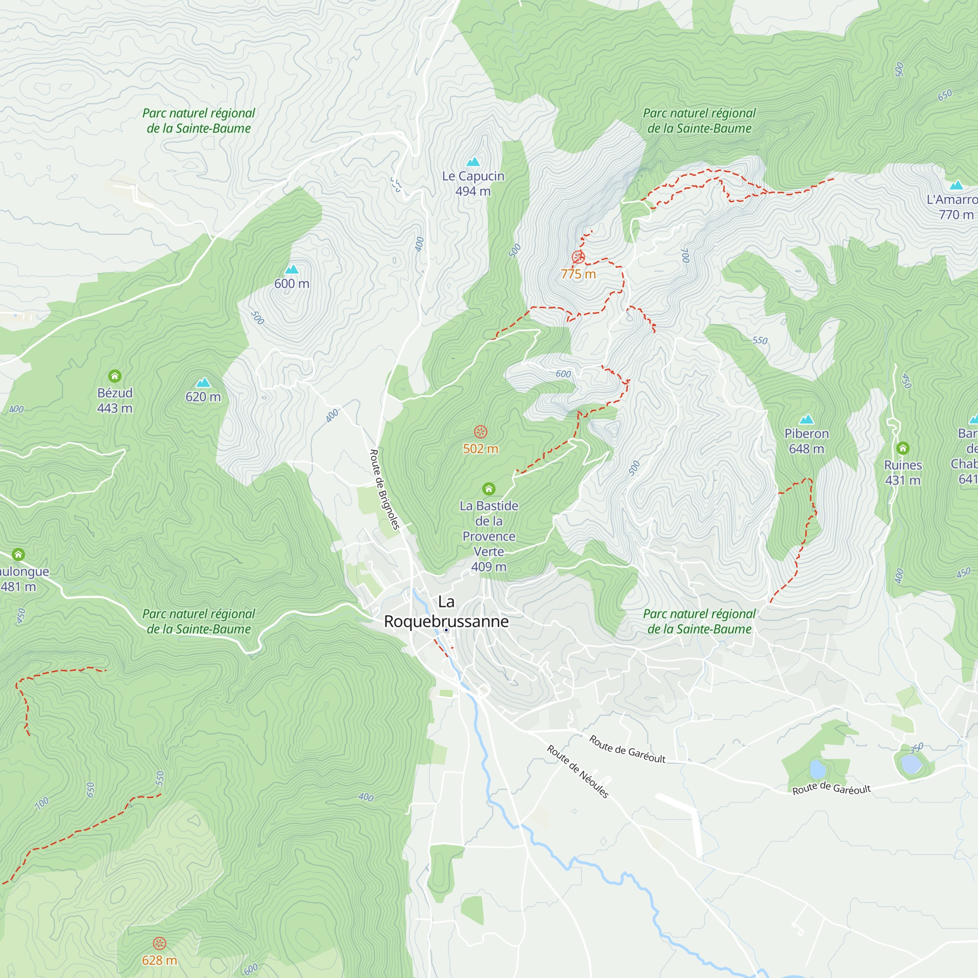 La Bastide de la Provence Verte map