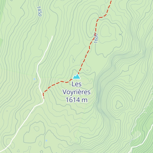 Map of Les Voyrières