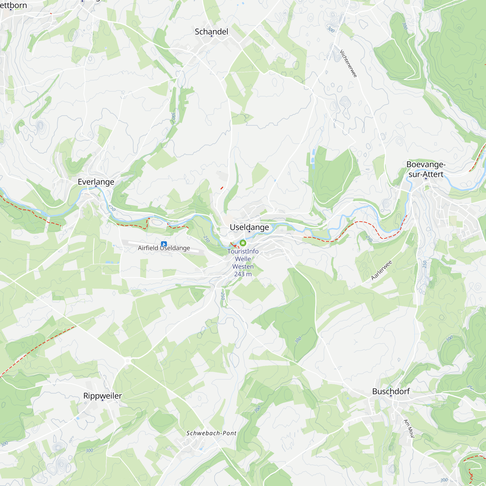 TouristInfo Welle Westen map