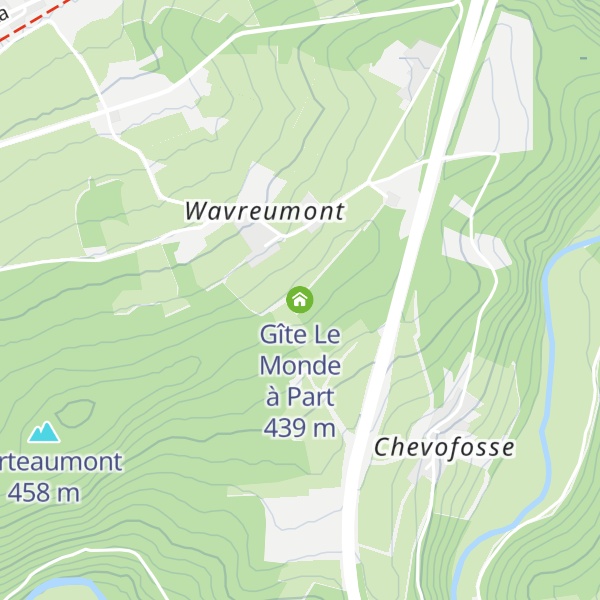 Map of Gîte Le Monde à Part