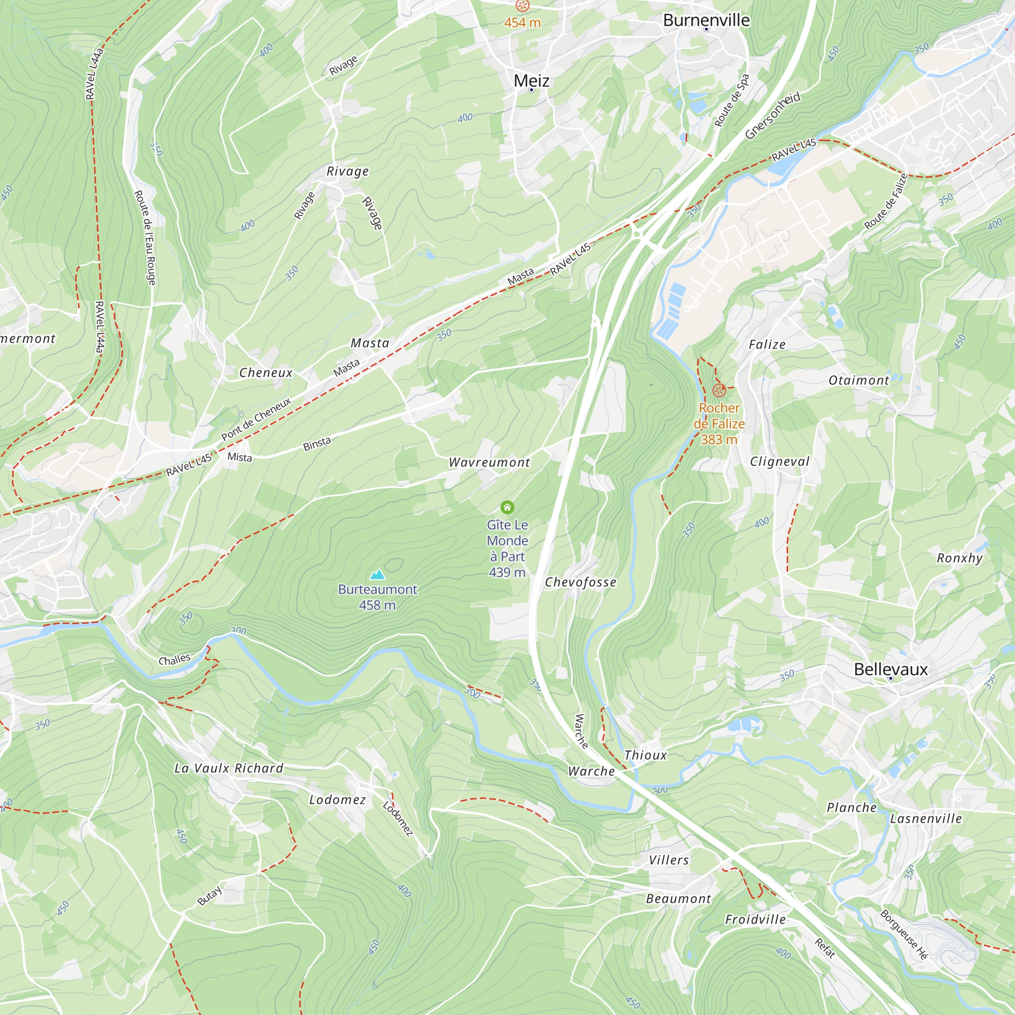 Gîte Le Monde à Part map
