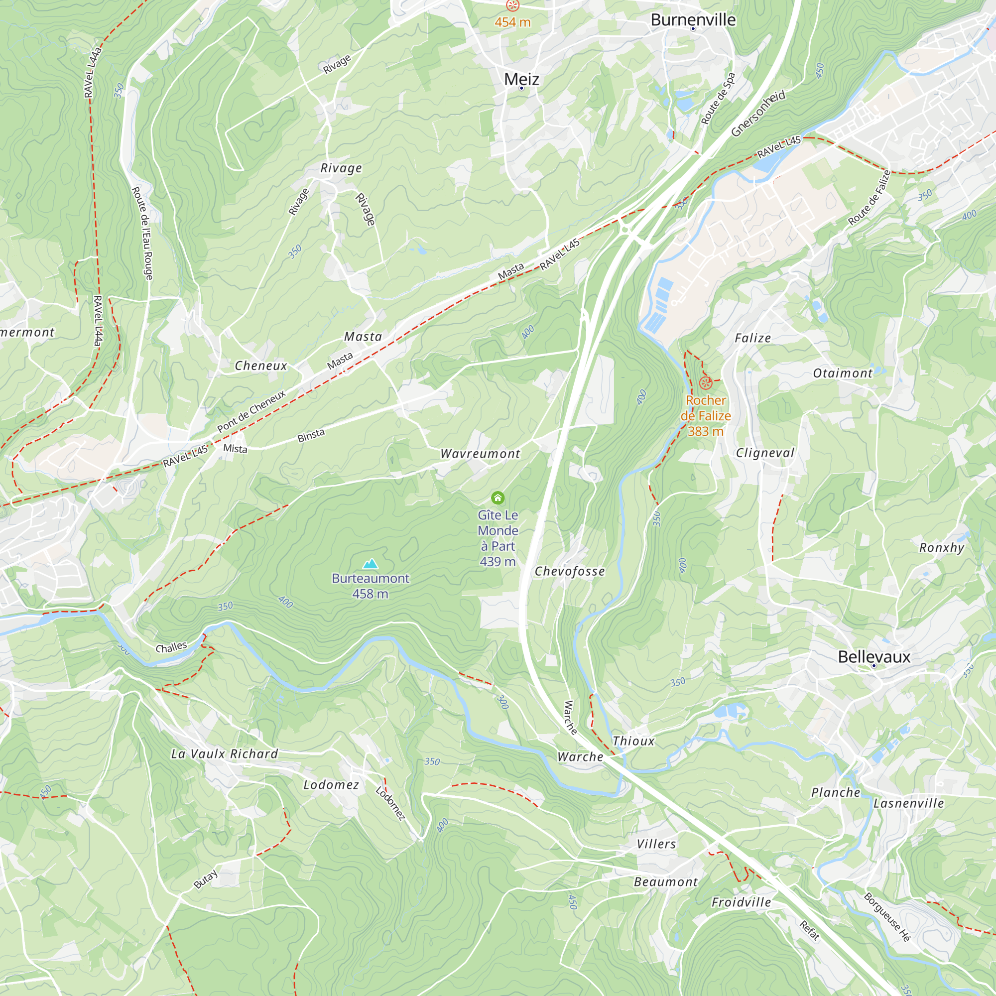 Gîte Le Monde à Part map