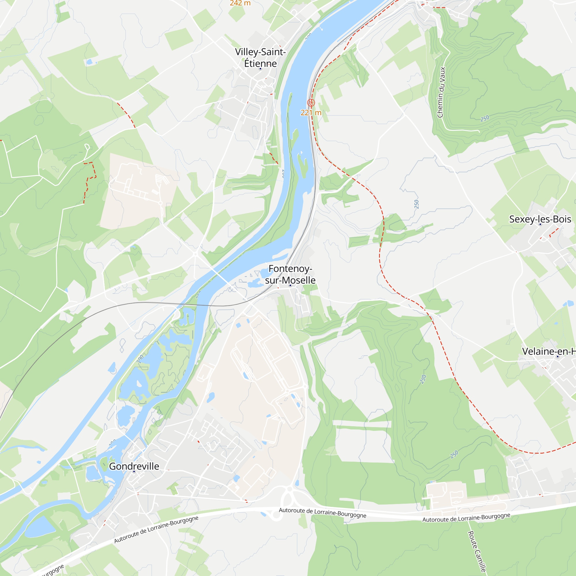 Gîte de la Moselle map