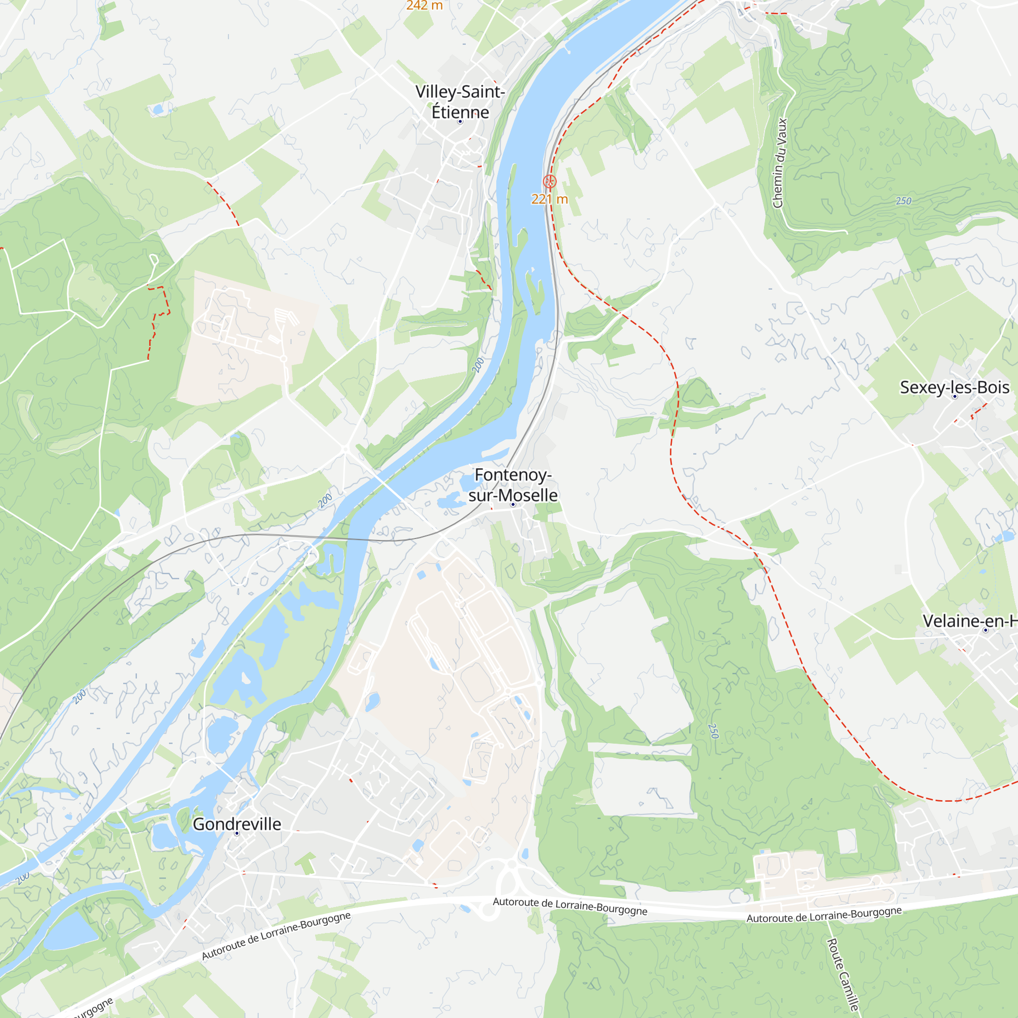 Gîte de la Moselle map