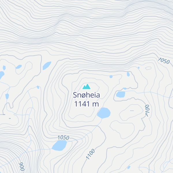 Map of Snøheia