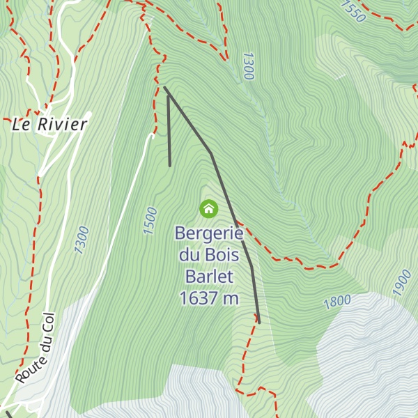 Map of Bergerie du Bois Barlet
