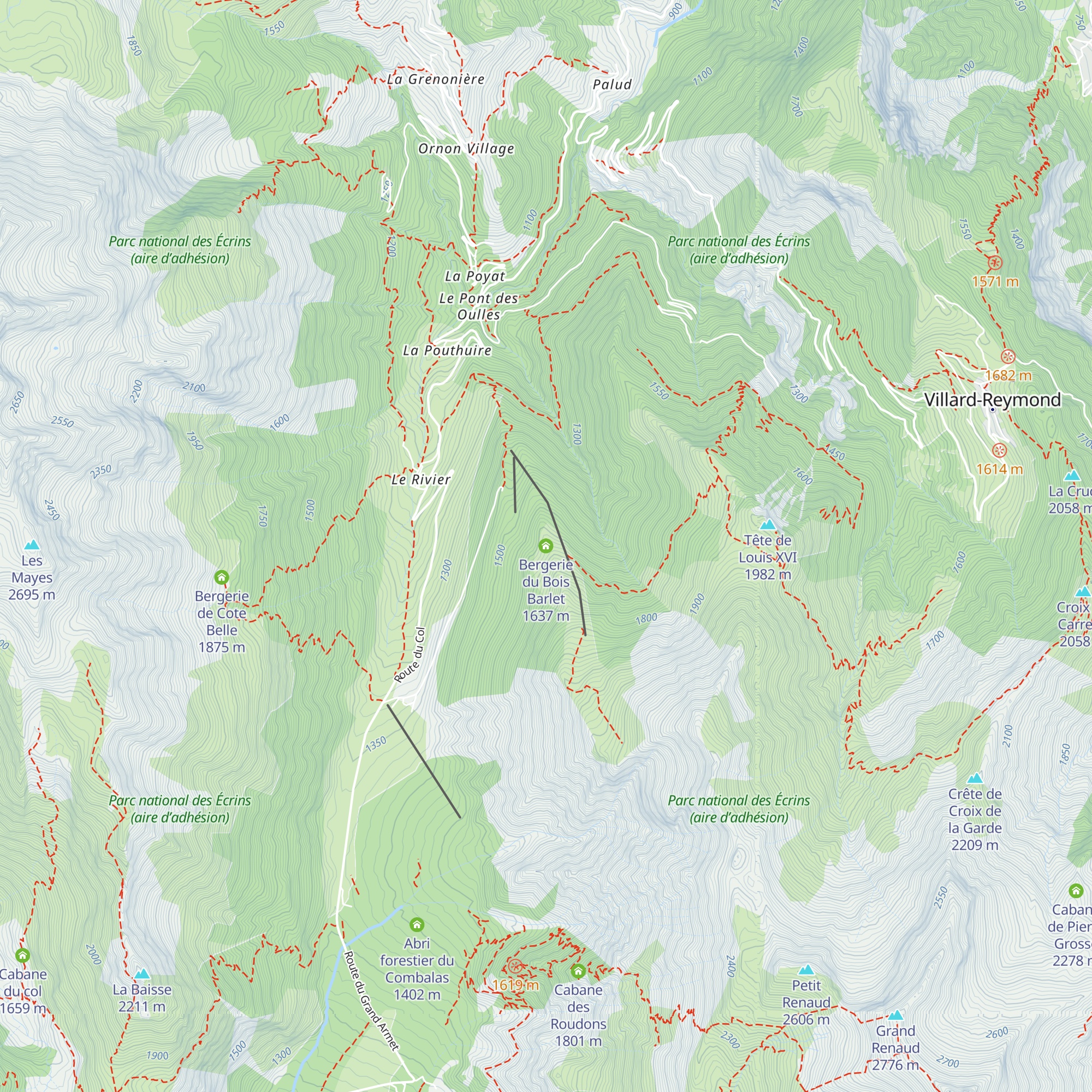 Bergerie du Bois Barlet map