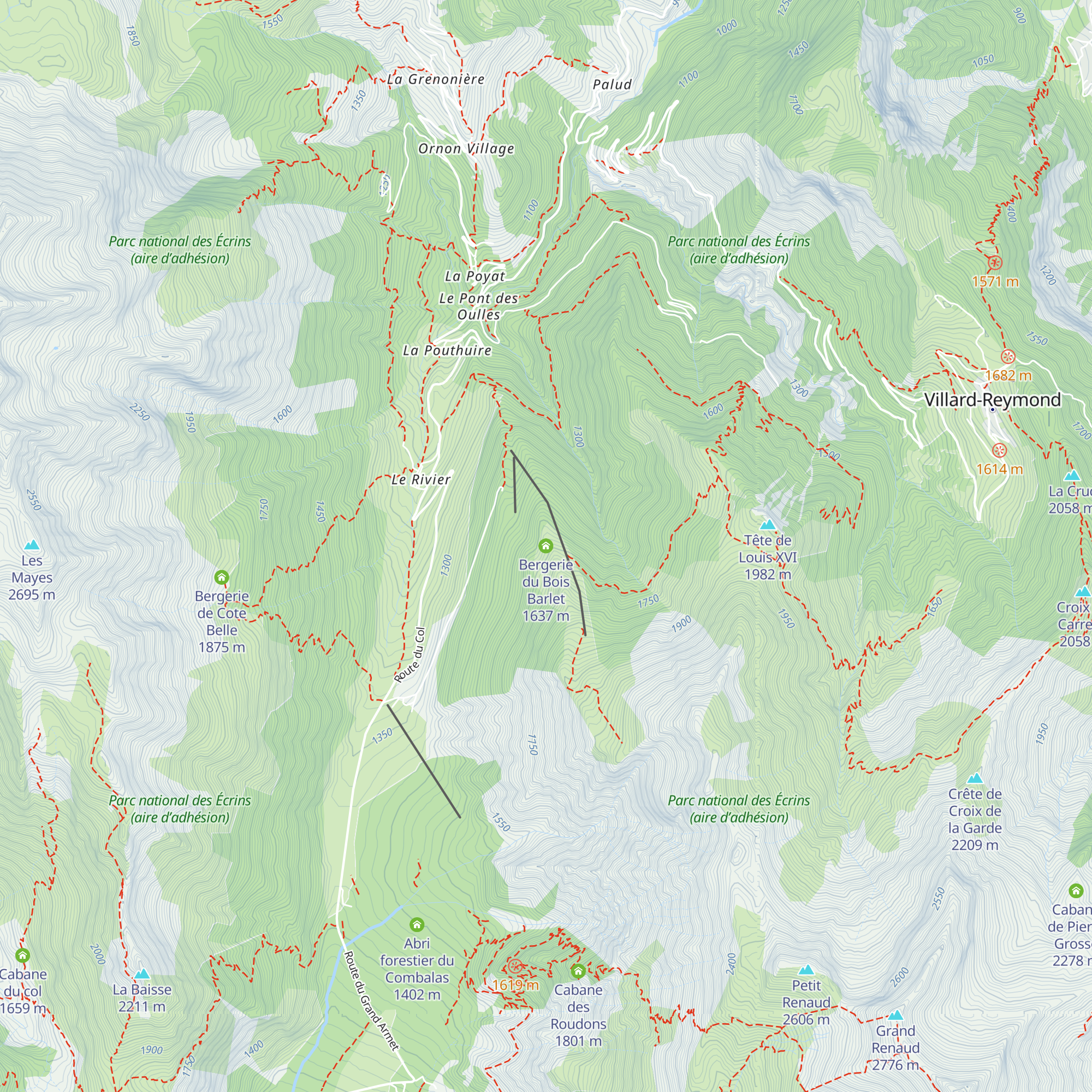 Bergerie du Bois Barlet map