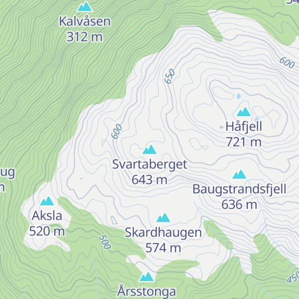 Map of Svartaberget