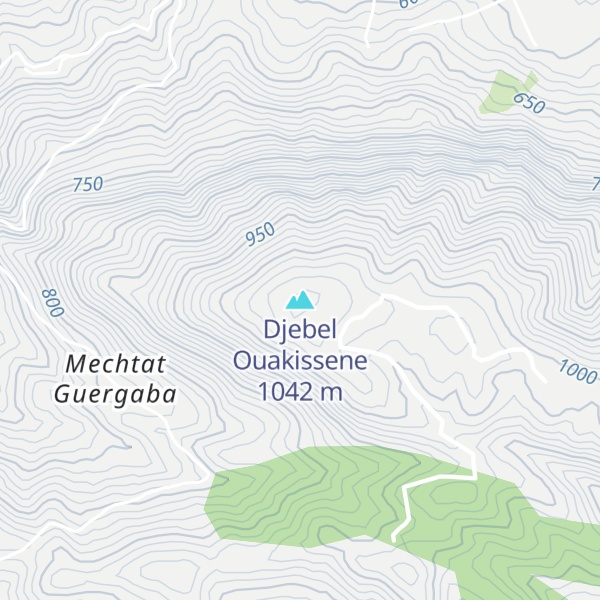 Map of Djebel Ouakissene