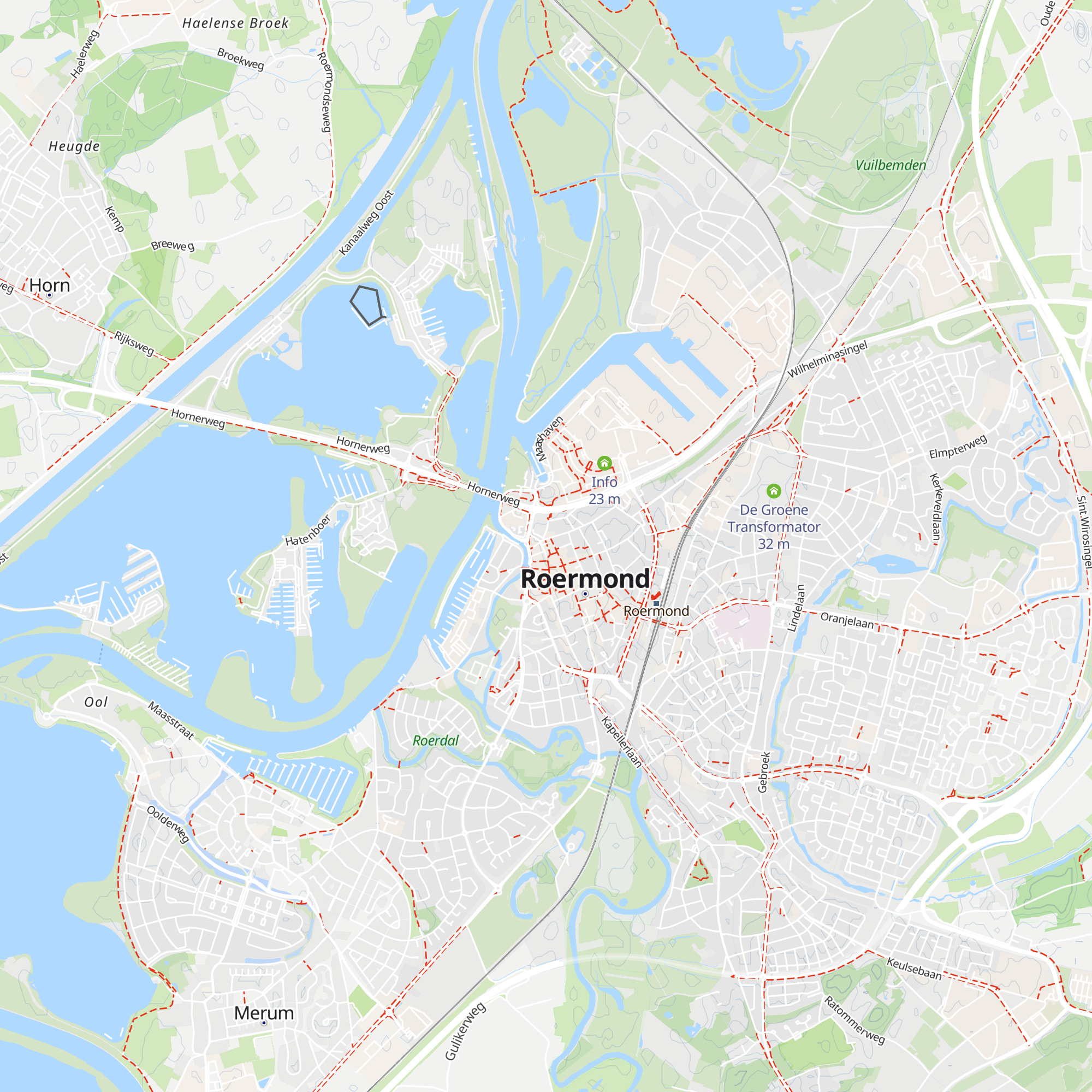 Tourist Info Roermond map