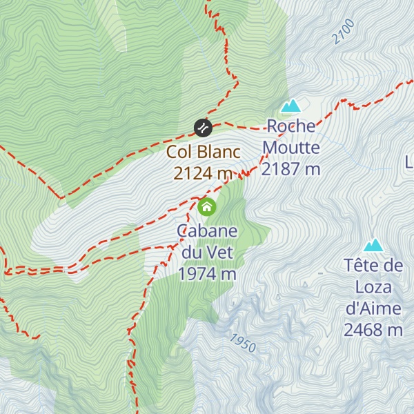 Map of Cabane du Vet