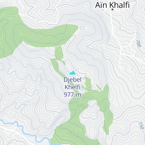 Map of Djebel Khelfi