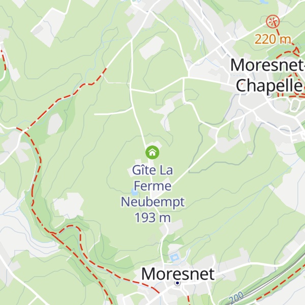 Map of Gîte La Ferme Neubempt
