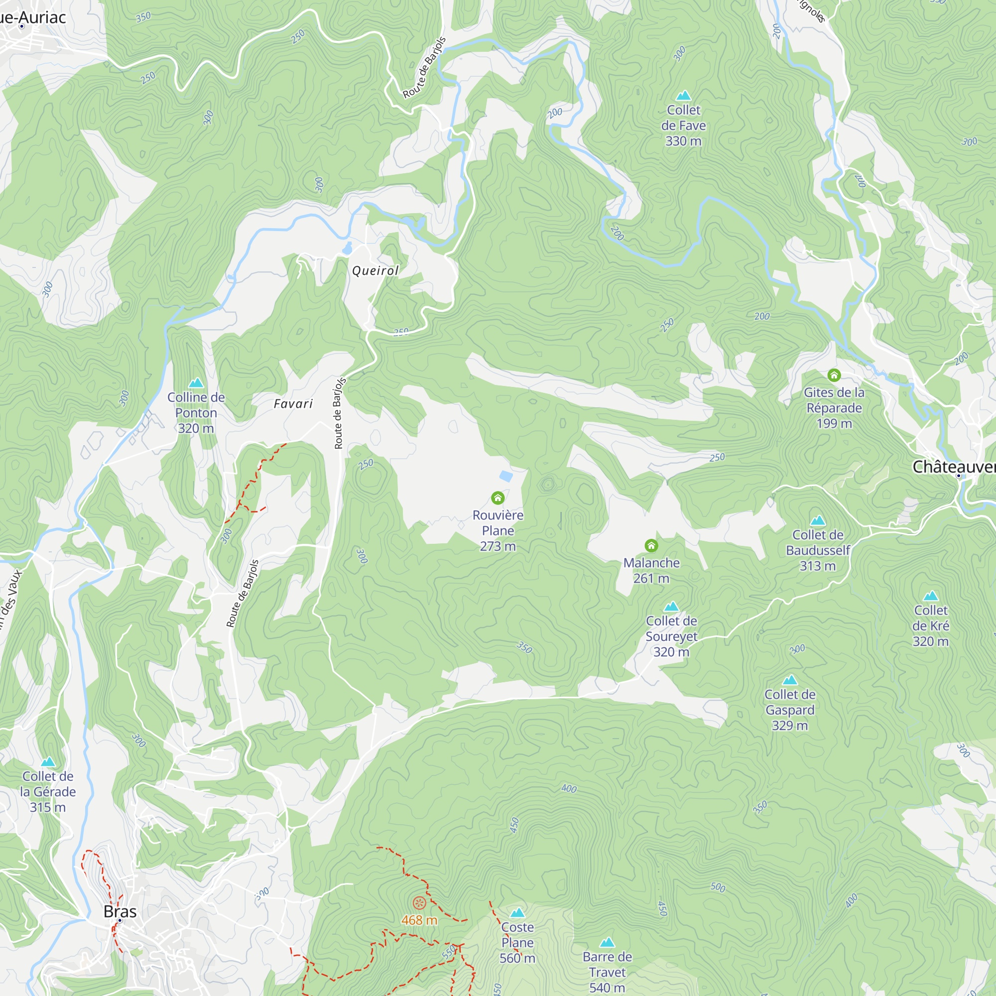 Rouvière Plane map