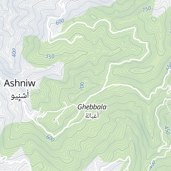 Map of Djebel Arhbala