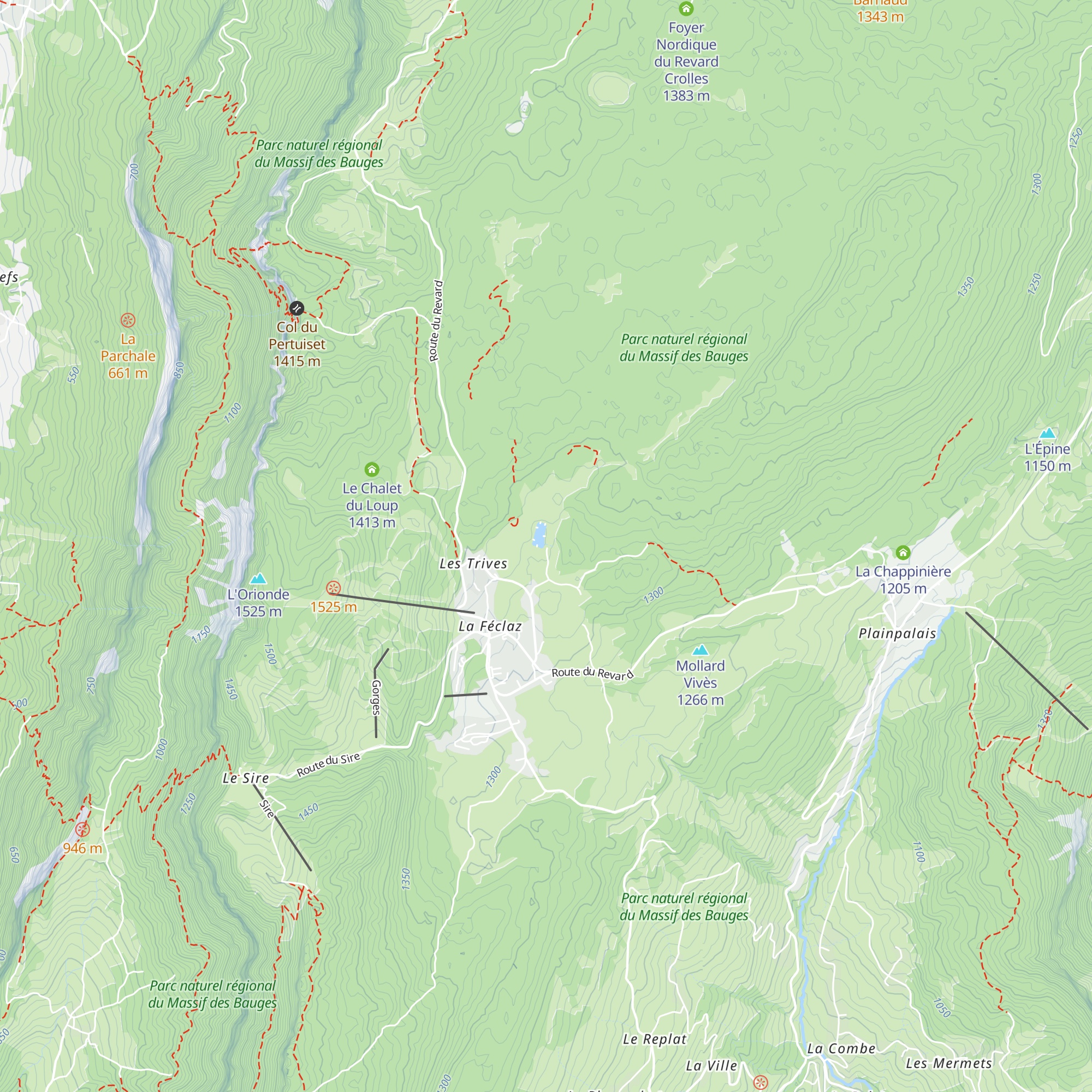 Redevance nordique map
