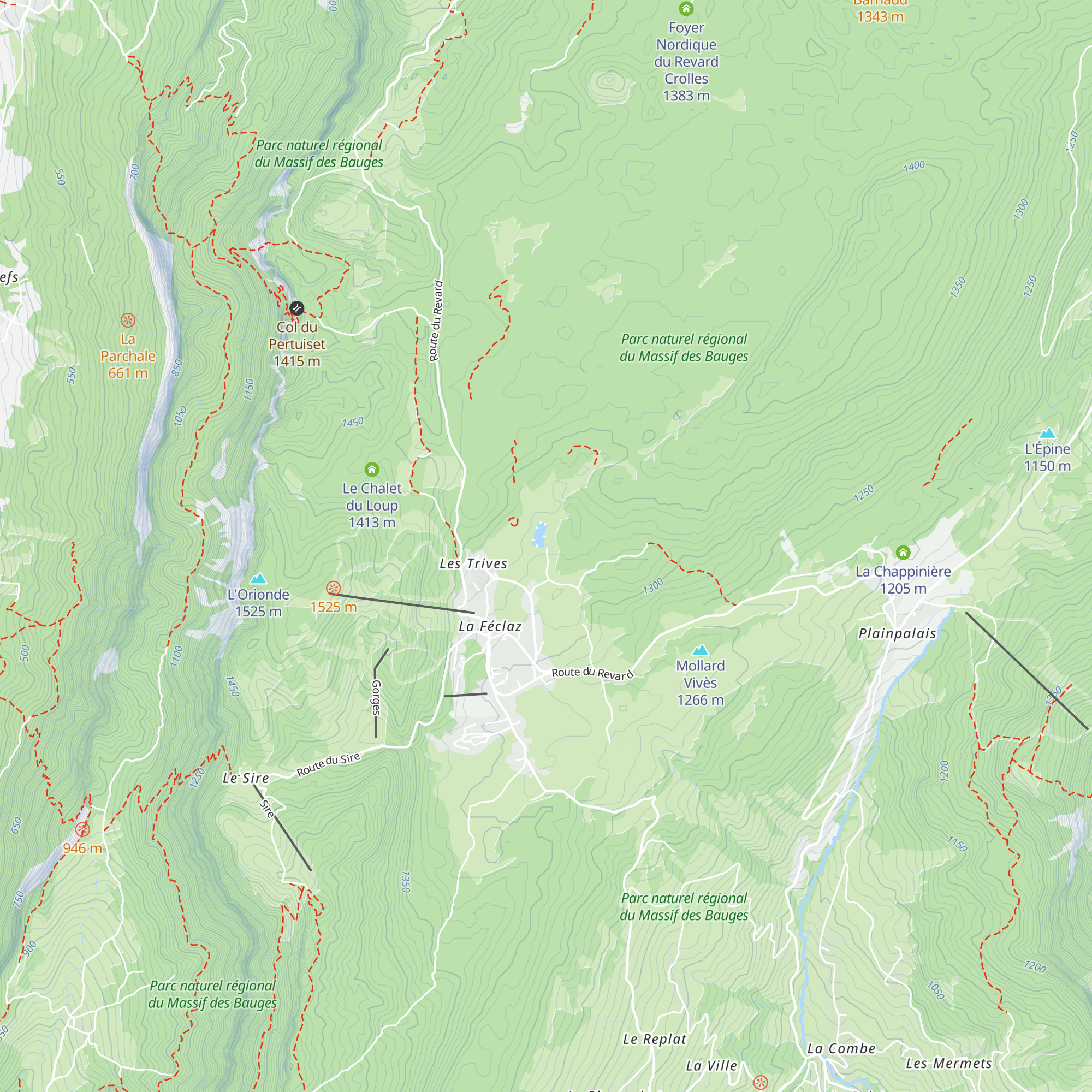 Redevance nordique map
