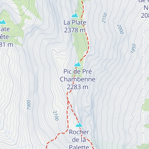 Map of Crête de Porel