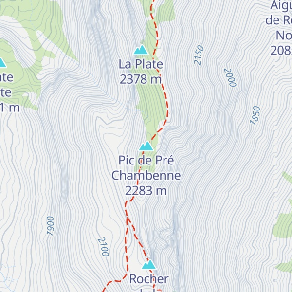 Map of Pic de Pré Chambenne