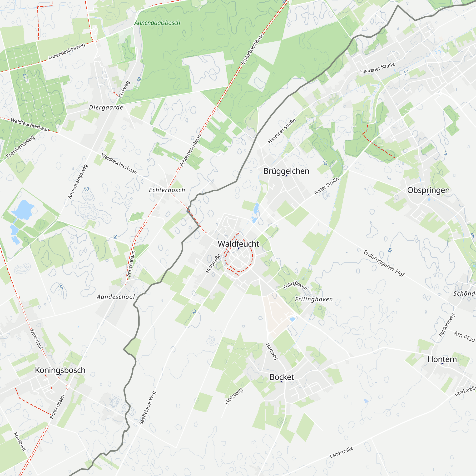 Rathaus Waldfeucht map