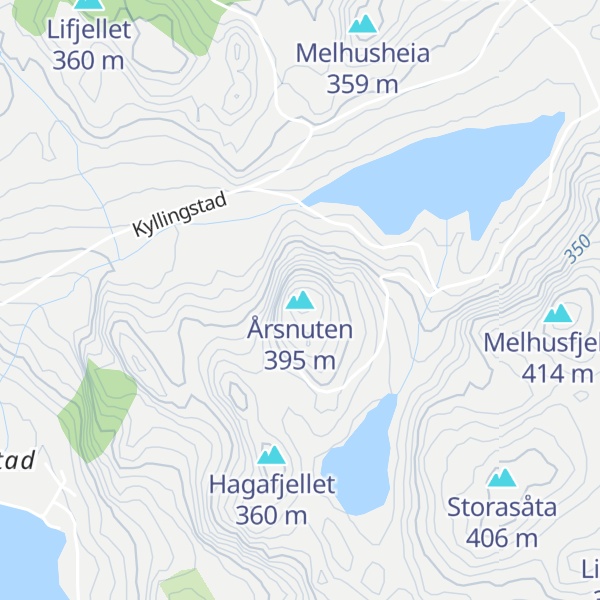 Map of Årsnuten