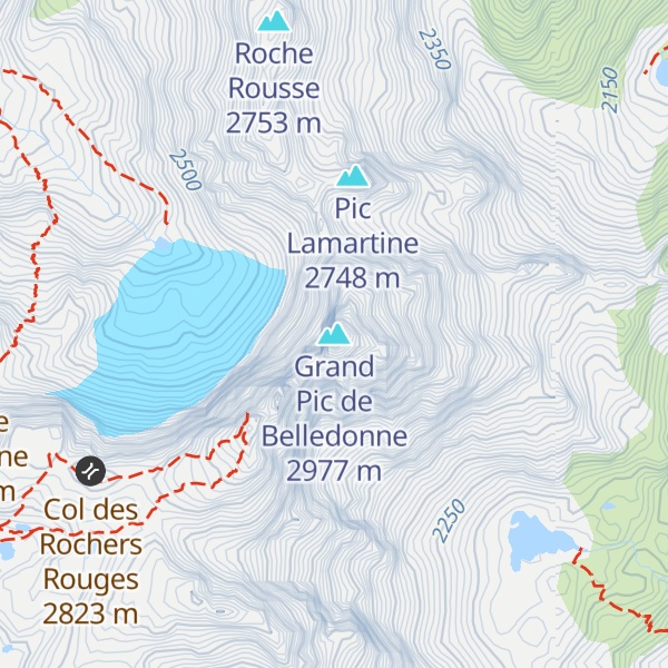 Map of Grand Pic de Belledonne