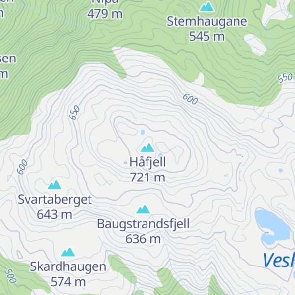 Map of Håfjell