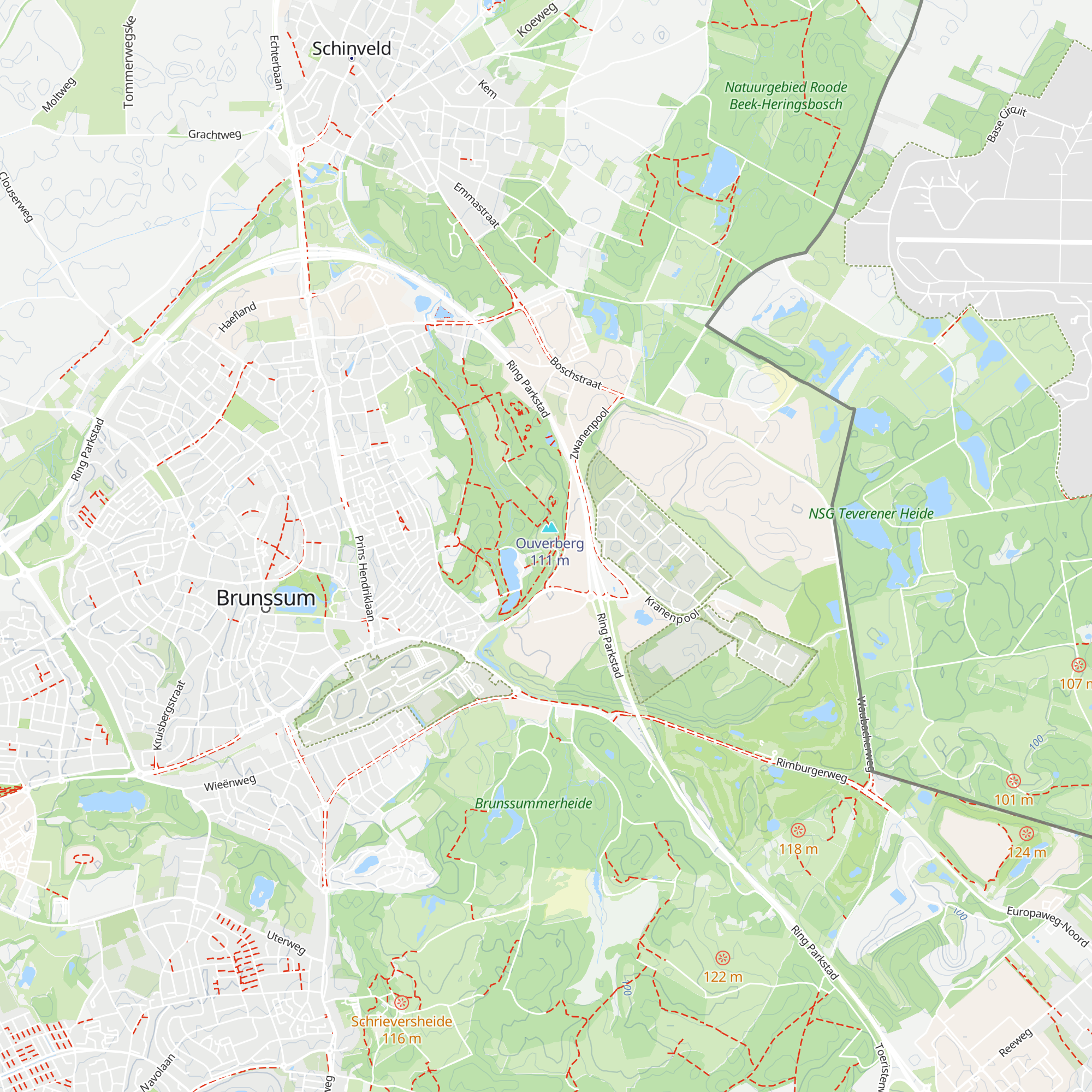 Park het Plateau map