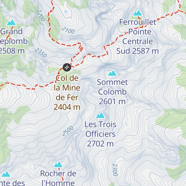 Map of Pic de la Pierre
