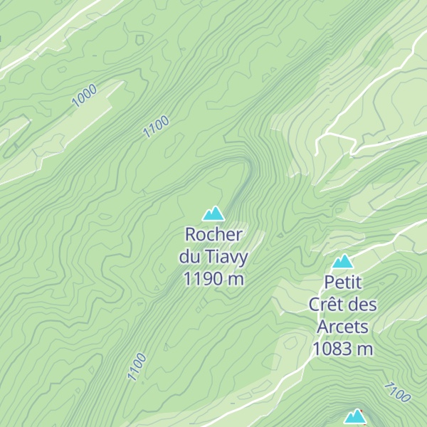 Map of Rocher du Tiavy