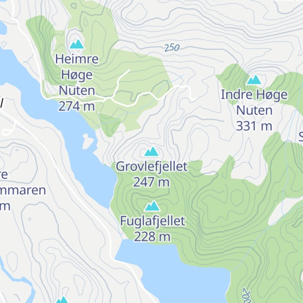 Map of Grovlefjellet