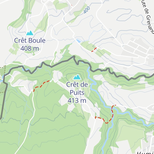 Map of Crêt de Puits