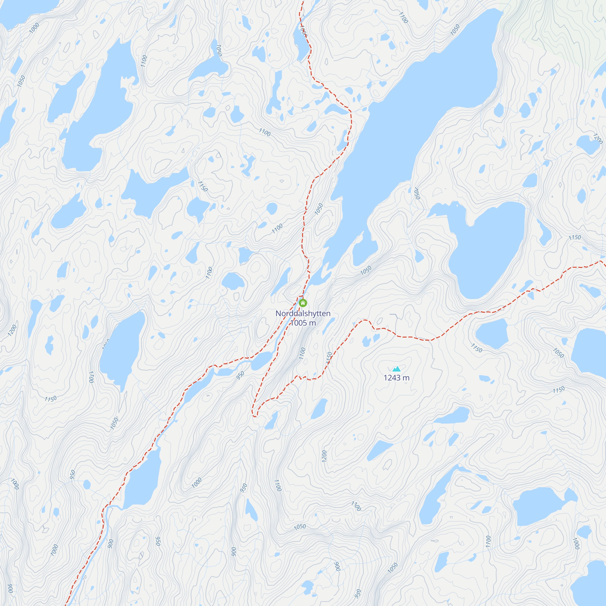 Norddalshytten map