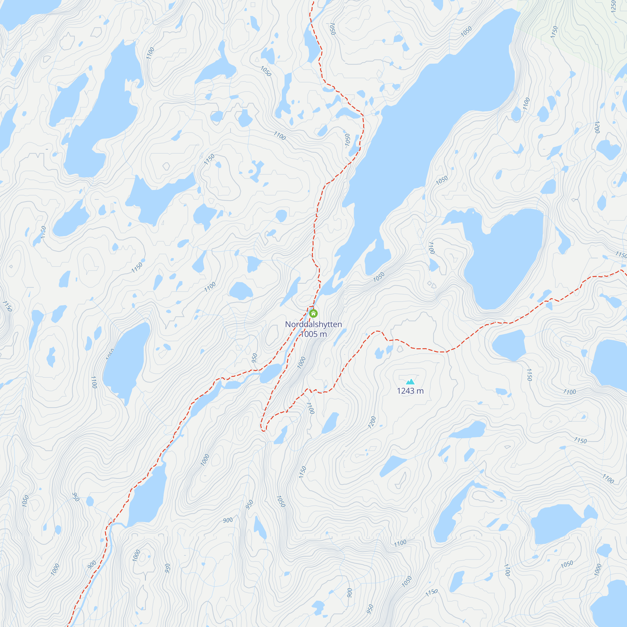 Norddalshytten map