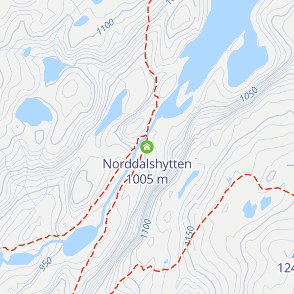 Map of Norddalshytten