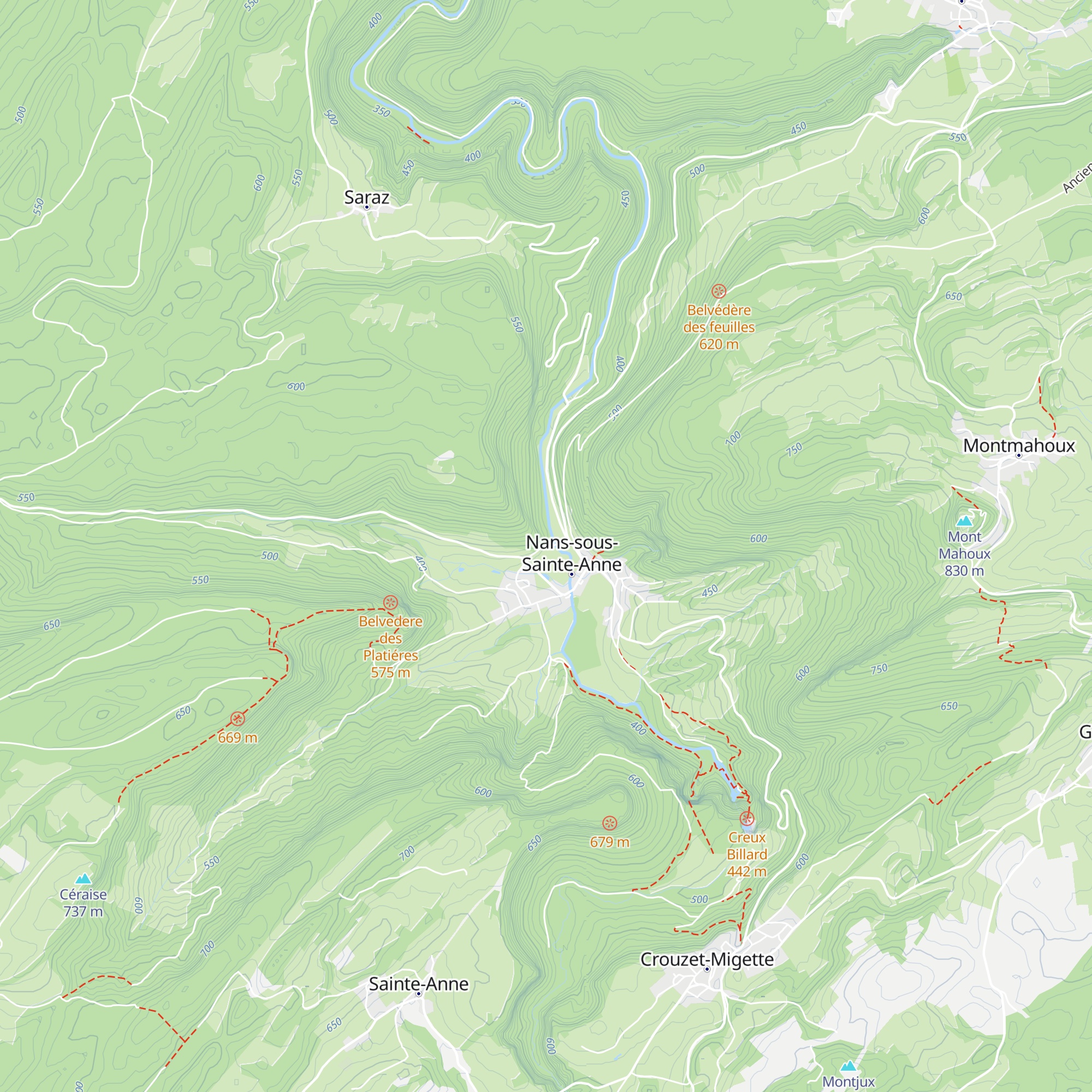 Cabanes du Château Marquise Mirabelle map