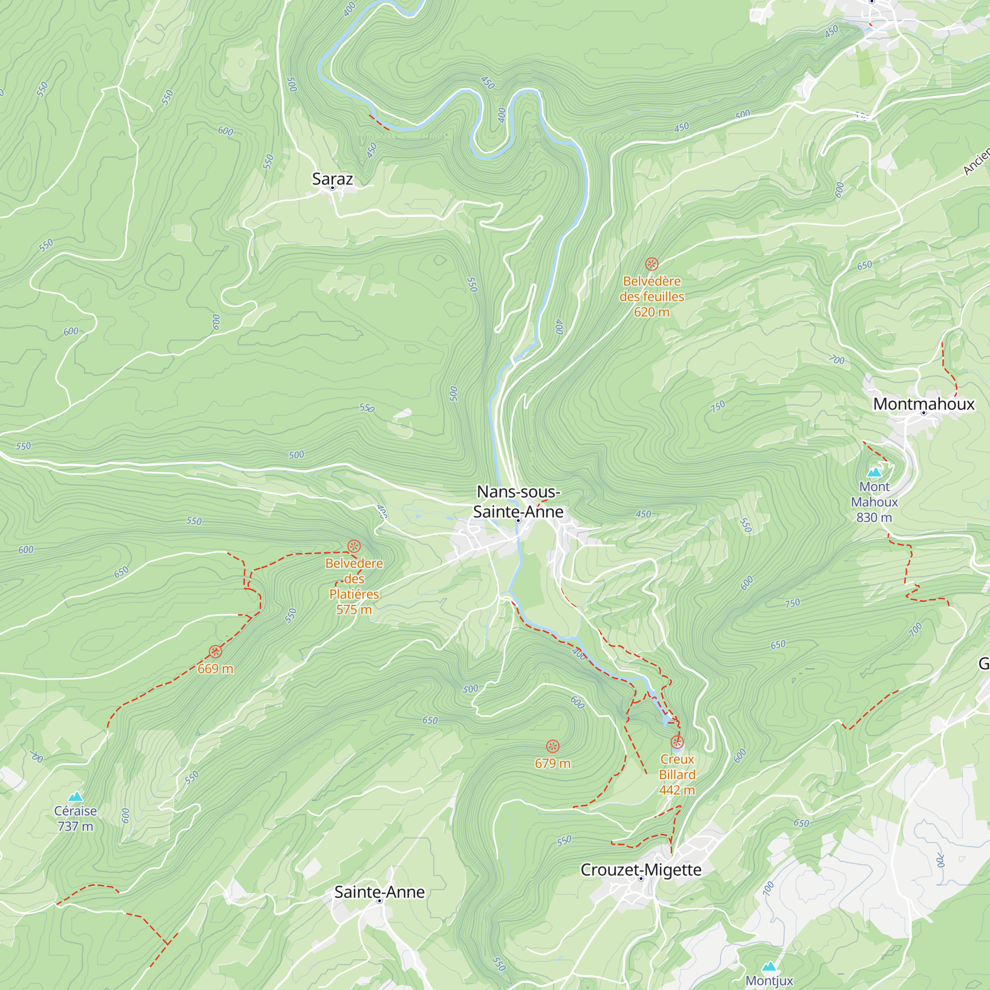 Cabanes du Château Marquise Mirabelle map