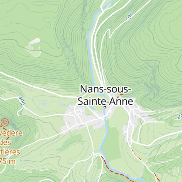 Map of Cabanes du Château Marquise Mirabelle