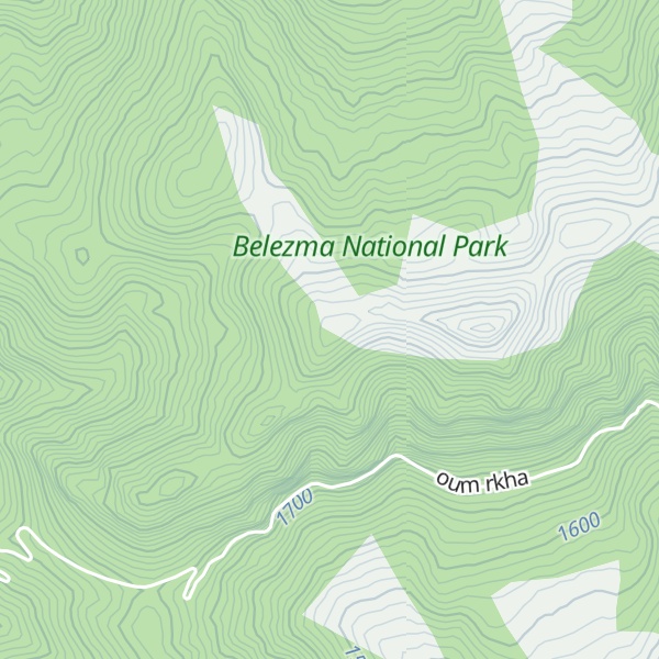 Map of Djebel Tissoures