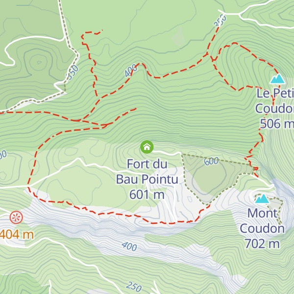 Map of Fort du Bau Pointu