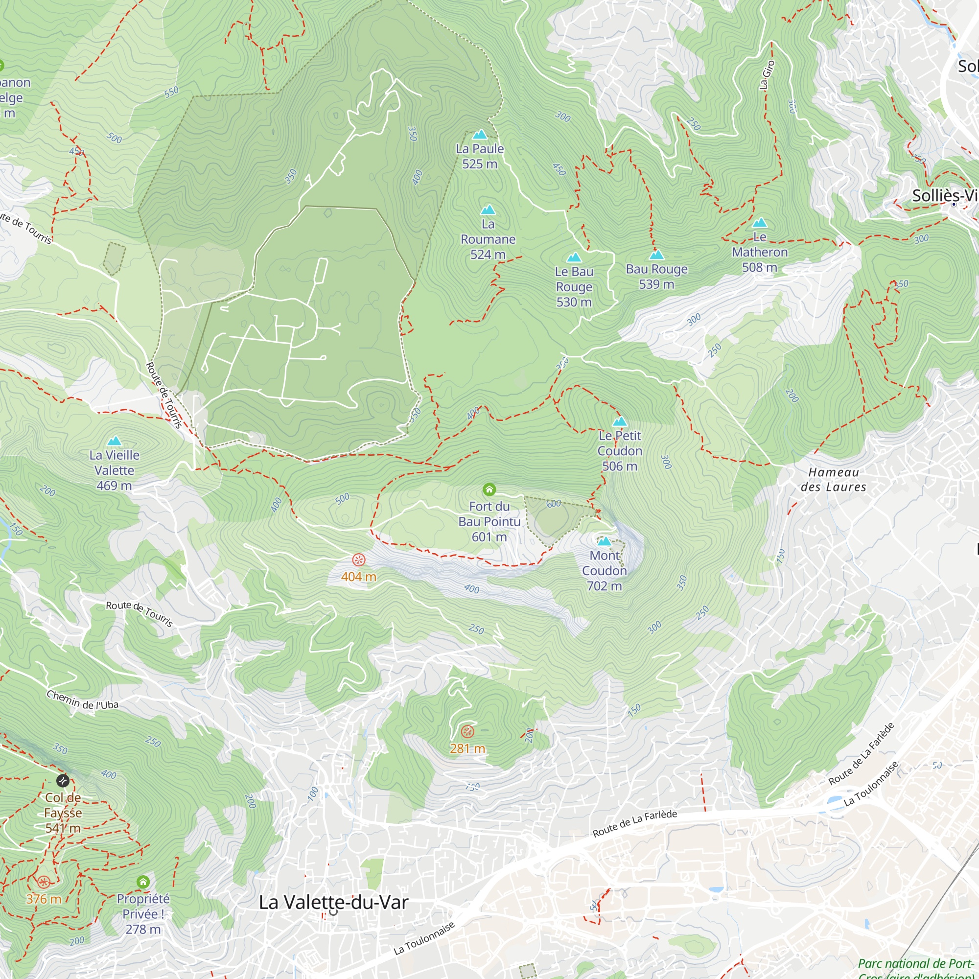 Fort du Bau Pointu map