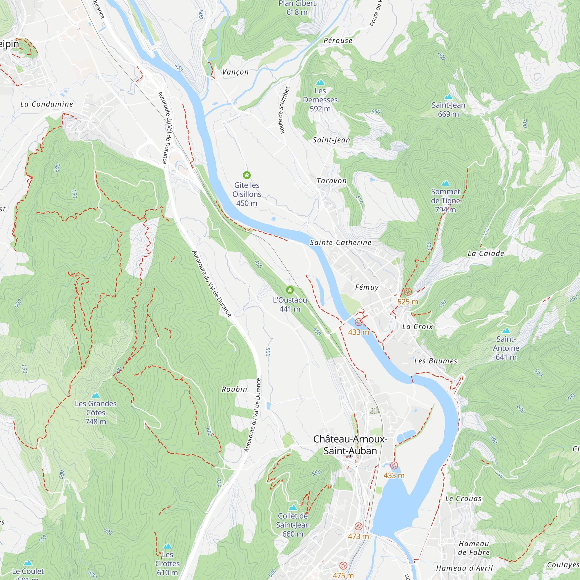 L'Oustaou map