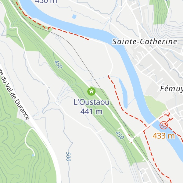 Map of L'Oustaou