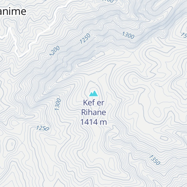 Map of Kef er Rihane